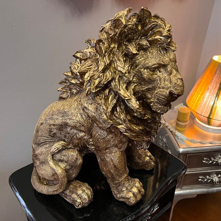 Golden Lion Statue