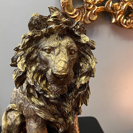 Golden Lion Statue