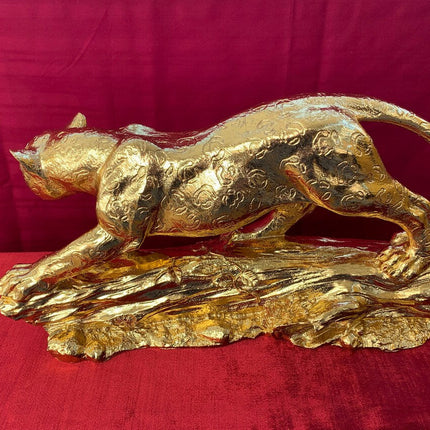 Golden Panther Statue