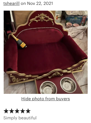 Grace Kelly: Luxury Dog Bed, Bordeaux