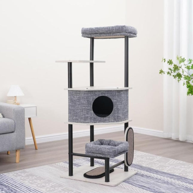 Grayson Industrial Style Large Modern Cat Tower