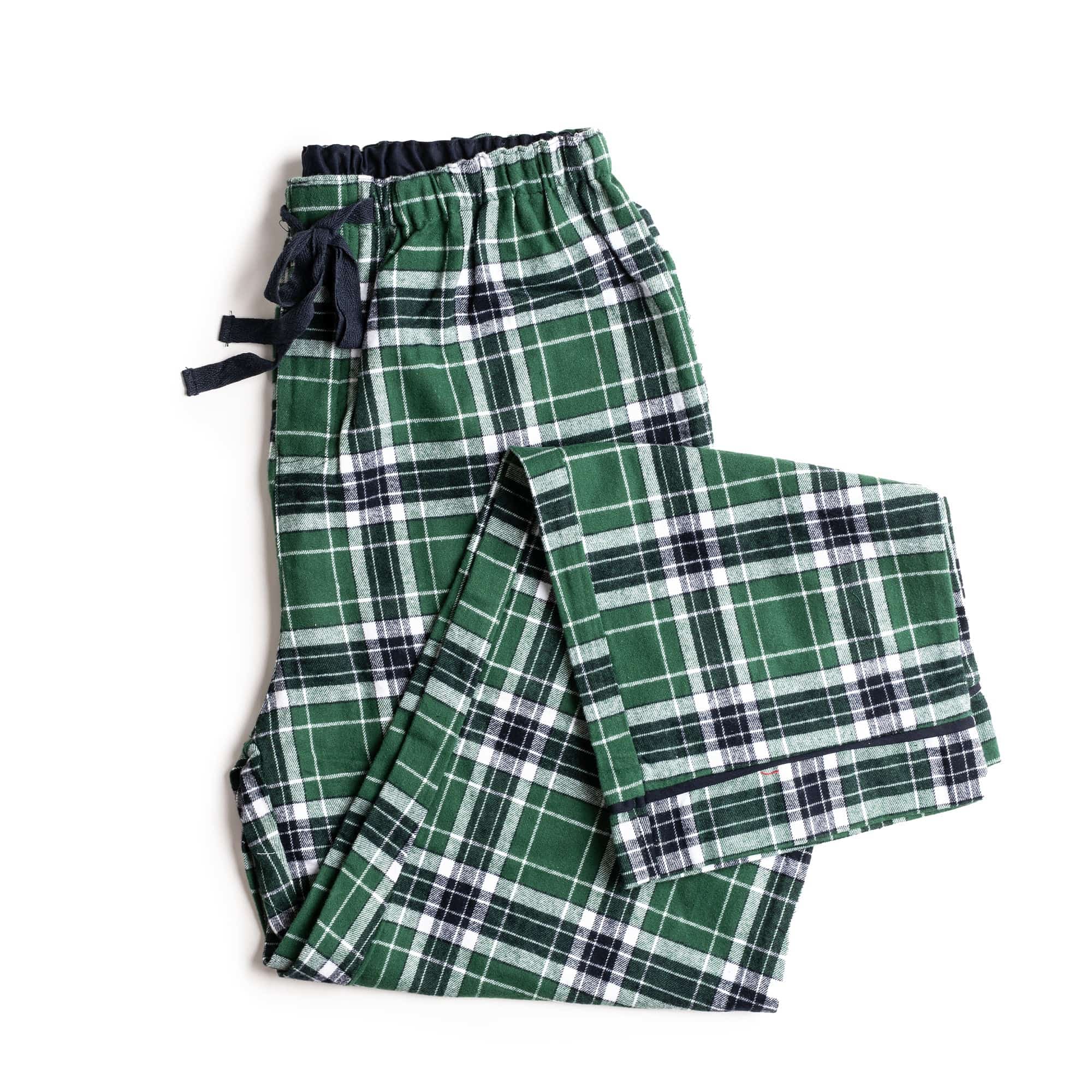 Green Plaid Flannel Matching Human Pajamas XXL