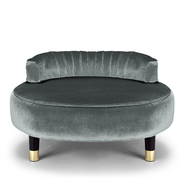 Greta Garbo Pet Bed in Misty Grey