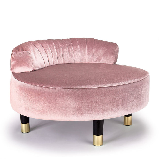 Greta Garbo Pet Bed in Powder Pink