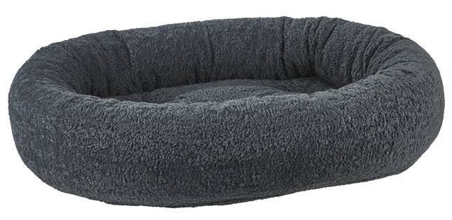 Grey Sheepskin Donut Bed