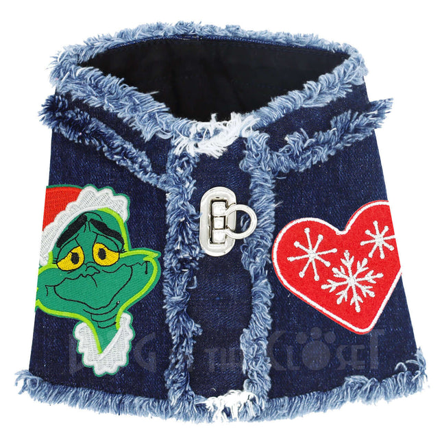 Grinch Denim Harness Vest