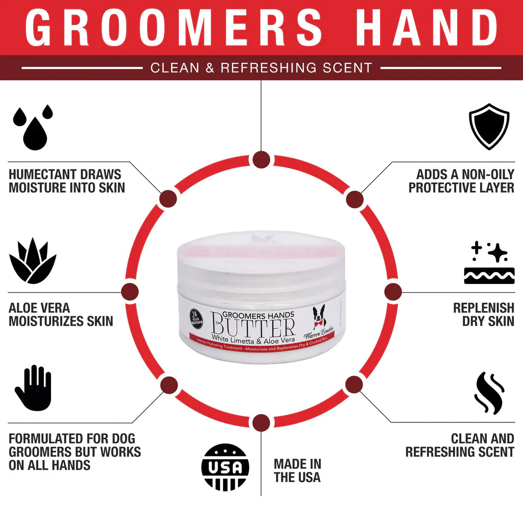 Groomers Hands - Butter - White Limetta & Aloe Vera | Moisturizer for Humans!