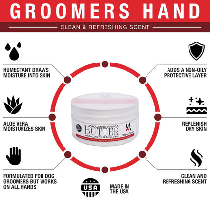 Groomers Hands - Butter - White Limetta & Aloe Vera | Moisturizer for Humans!