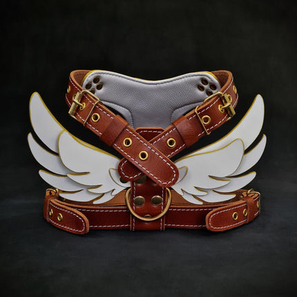 The "Hermes" leather harness - Small to Medium Size