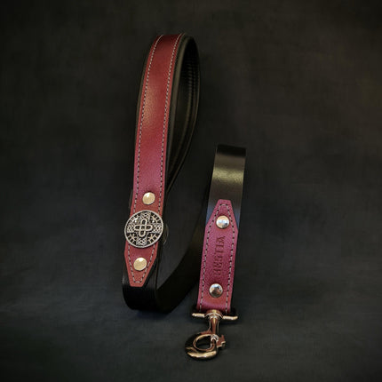 The "Hektor" Burgundy dog leash-LIMITED