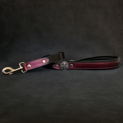 The "Hektor" Burgundy dog leash-LIMITED