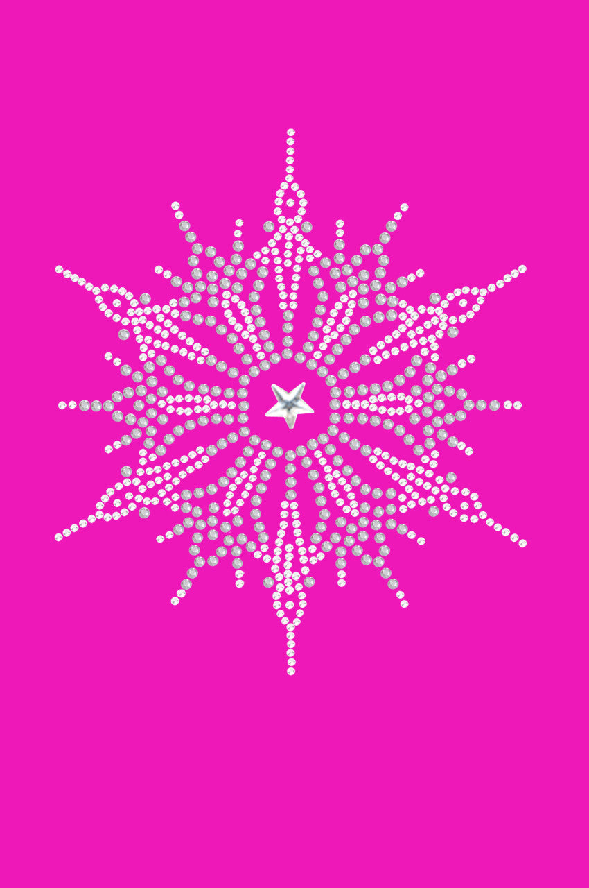 Snowflake 1 - Bandana Hot Pink