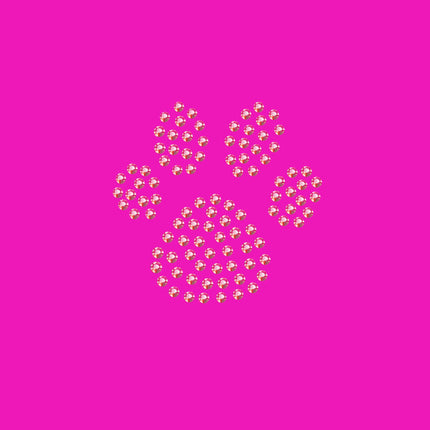 Paw (Pink Rhinestuds) - Women's T-shirt