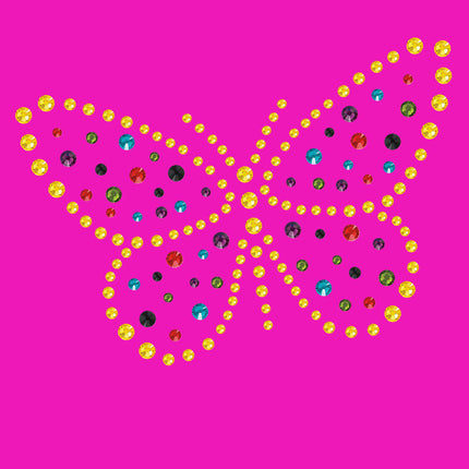 Yellow Dotted Butterfly - Women's T-shirt