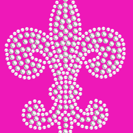 Fleur de Lis (Rhinestone & Rhinestuds) - Women's T-shirt