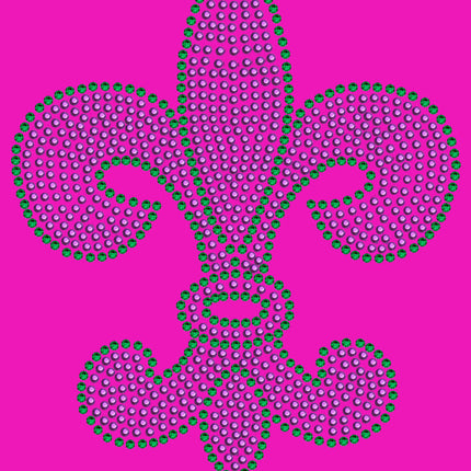 Fleur de Lis (Purple & Green) - Women's T-shirt