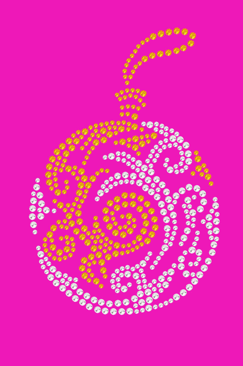 Gold & Silver Christmas Ornament - Bandana Hot Pink