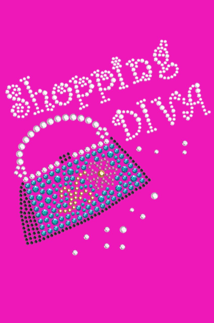 Shopping Diva & Handbag - Bandanna Hot Pink