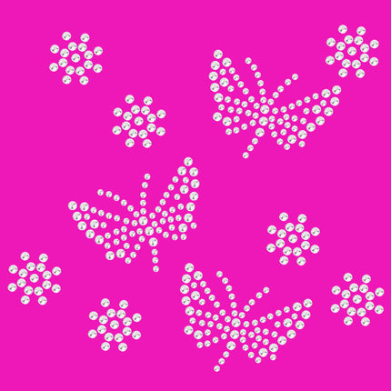 Small Rhinestone Butterflies - Bandanna