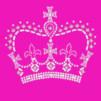 Crown 15 ( Pink, Silver & Clear) - Women's T-shirt