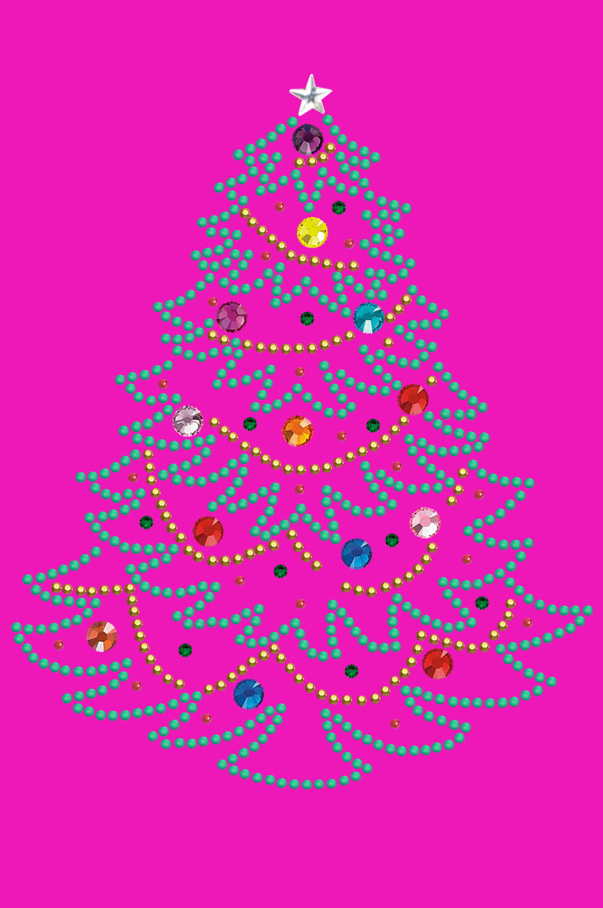 Christmas Tree 1 - Bandana Hot Pink