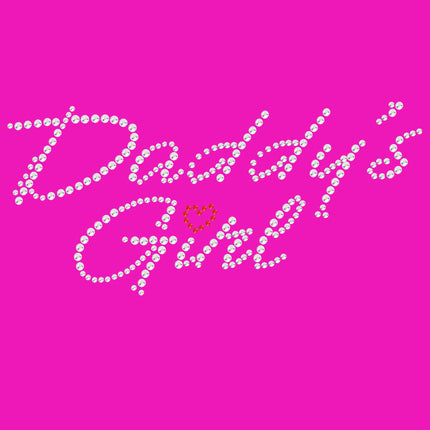 Daddy's Girl with Red Heart - Women's T-shirt