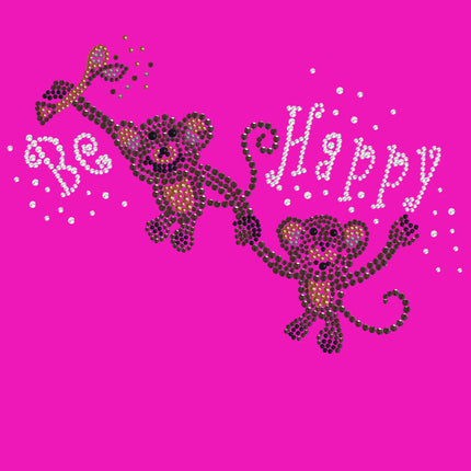 Monkeys - Be Happy - Women's T-shirt