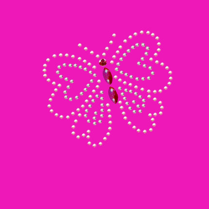 Pink Rhinestud Butterfly - Bandannas