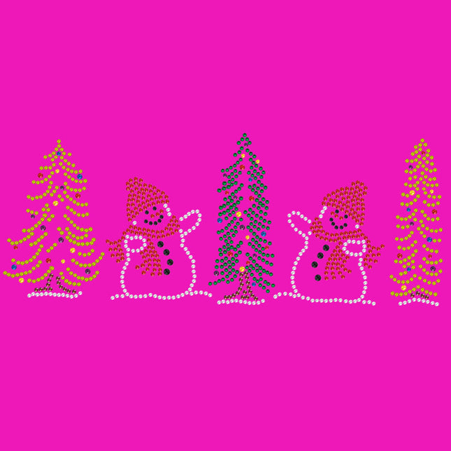 Two Snowmen in Trees - Bandana