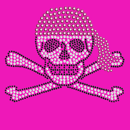 Skull with Pink Bandanna - Women's T-shirt