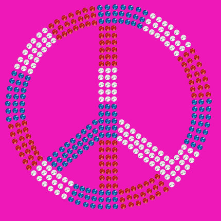 Peace Sign (Red, White, & Blue) - Bandanna