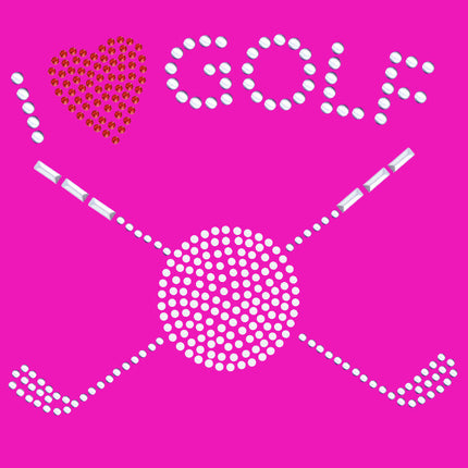 I Love Golf (Small) - Bandana