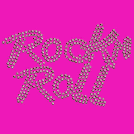 Rock n Roll (Pink Rhinestuds) - Women's T-shirt