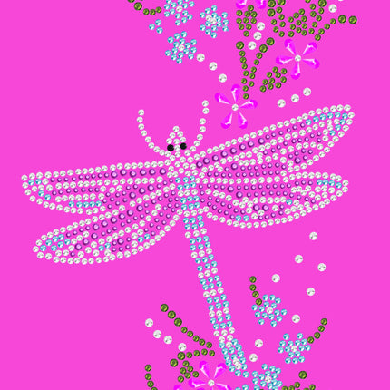 Dragonfly with Flowers - Women's Tee