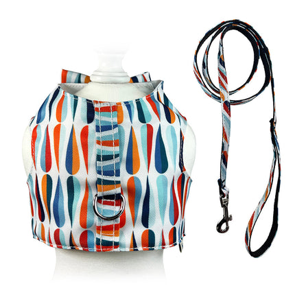 Chic Raindrop Harness Vest with Matching Leash