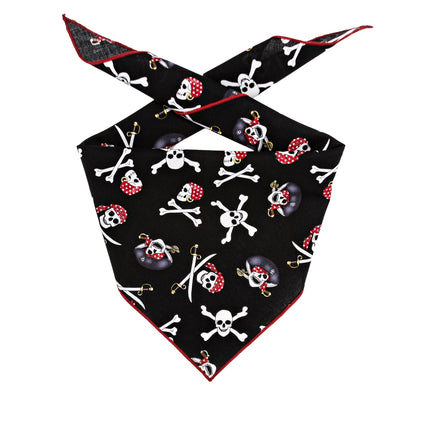 Halloween Dog Bandana Jolly Roger Skull