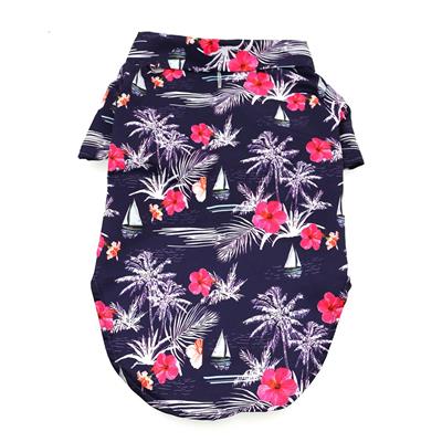 Hawaiian Camp Dog Shirt - Moonlight Sails