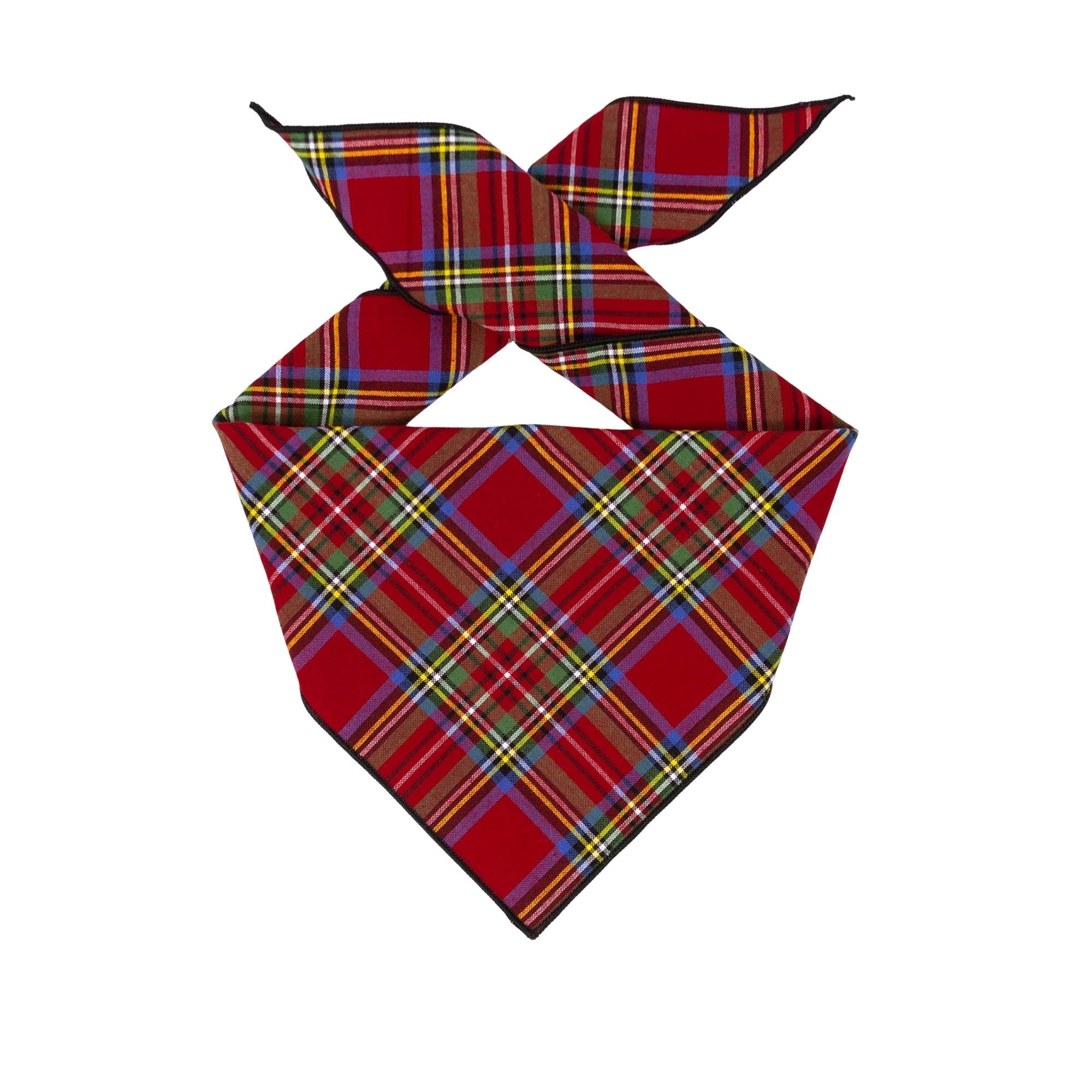 Holiday Red Tartan Dog Bandana