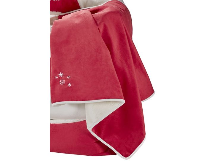 Holiday Luxury Throw Blanket Crimson No