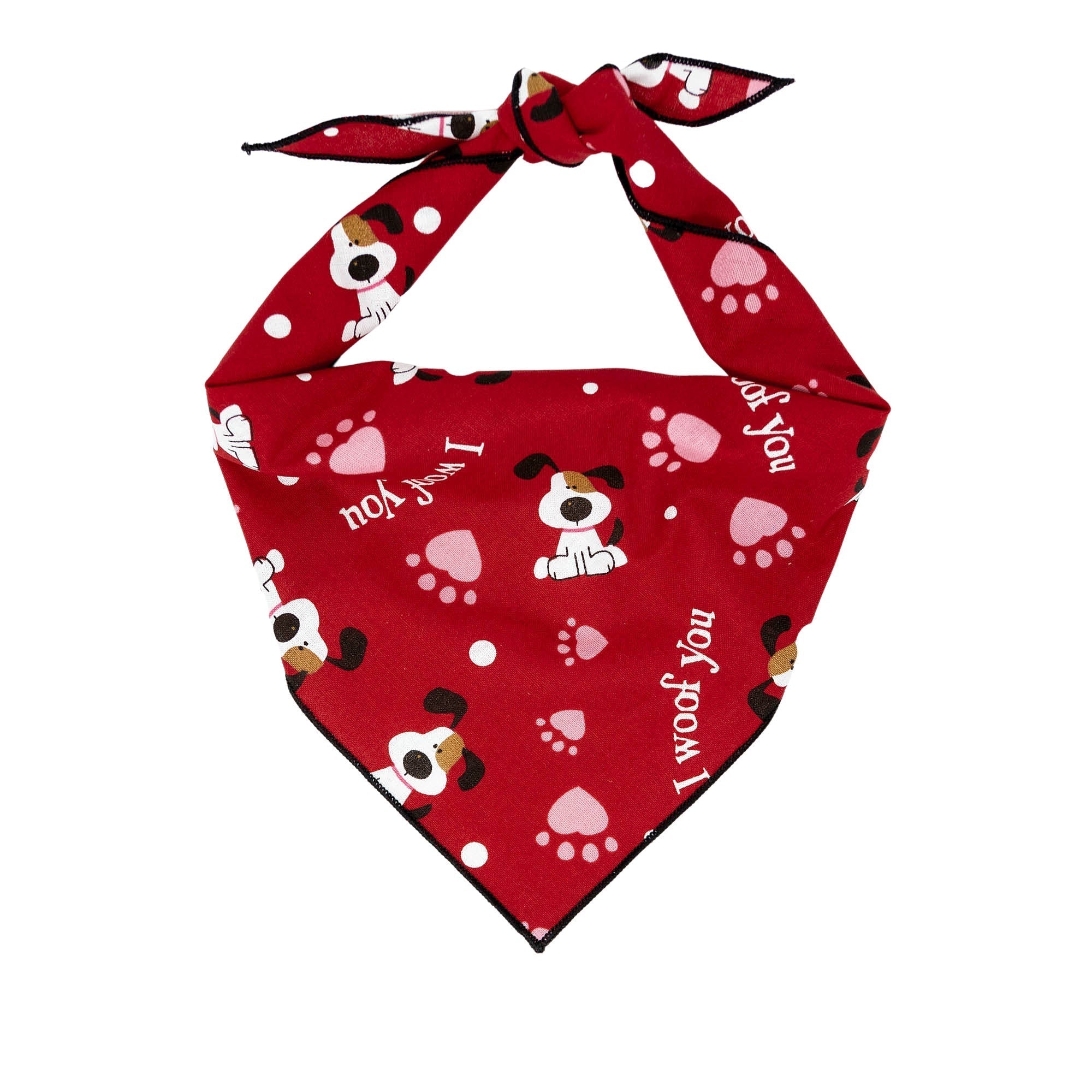 I Woof You Valentine Bandana X-Large