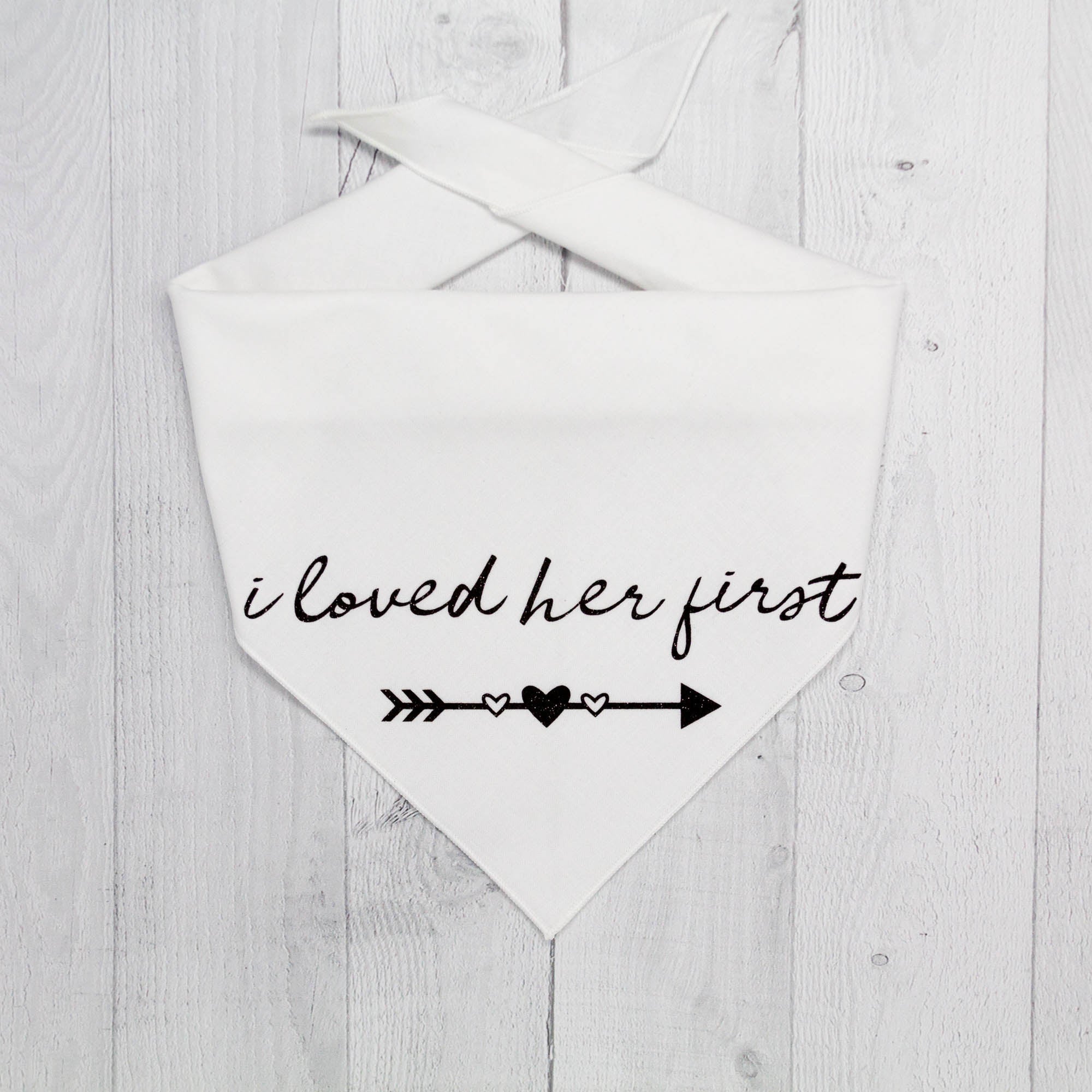 I loved Her First Wedding Dog Bandana X-Large