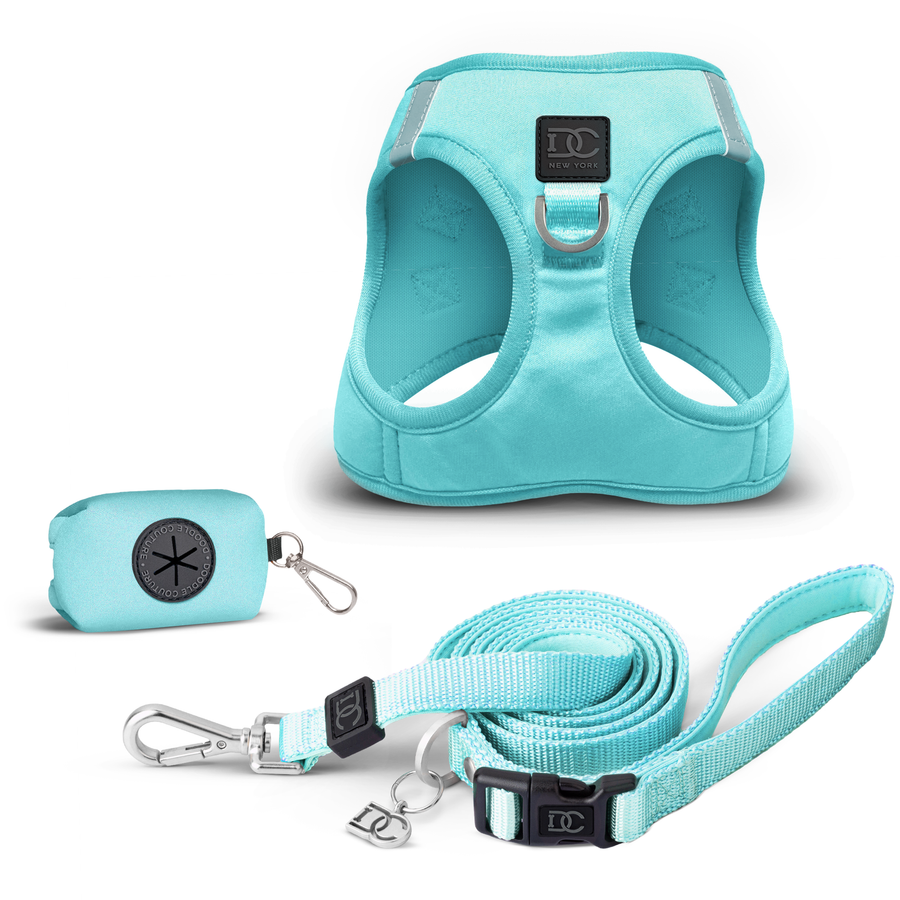 Luxe No-Pull, Step-In Dog Walking Set - Fifth Avenue Blue