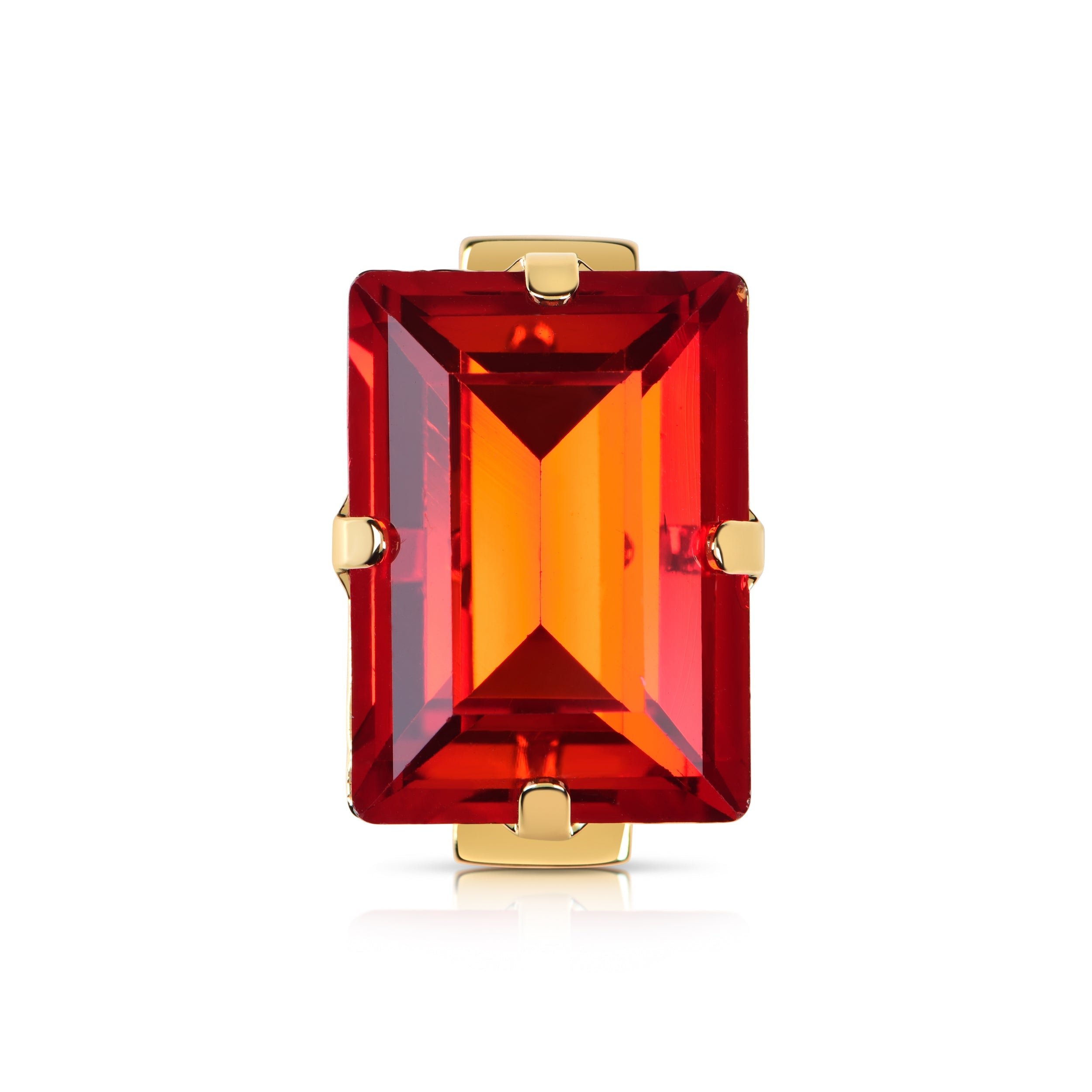 CRYSTAL SLIDERS -FATTIES- RUBY RED GOLD