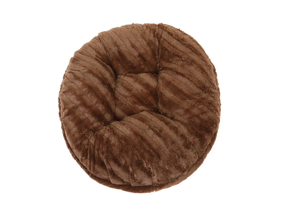 Chocolate Mink Bagel Bed