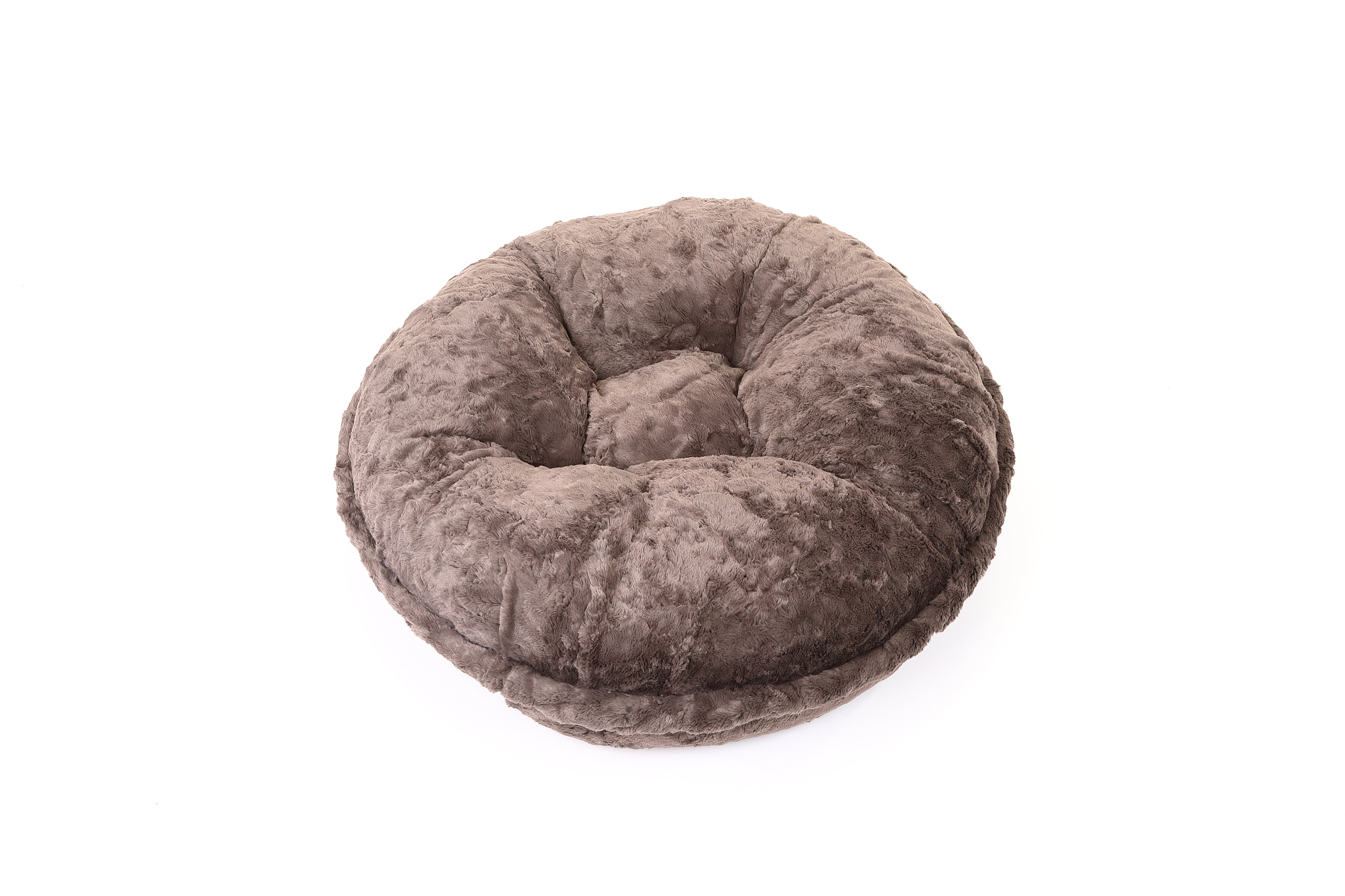 Grey Mink Bagel Bed