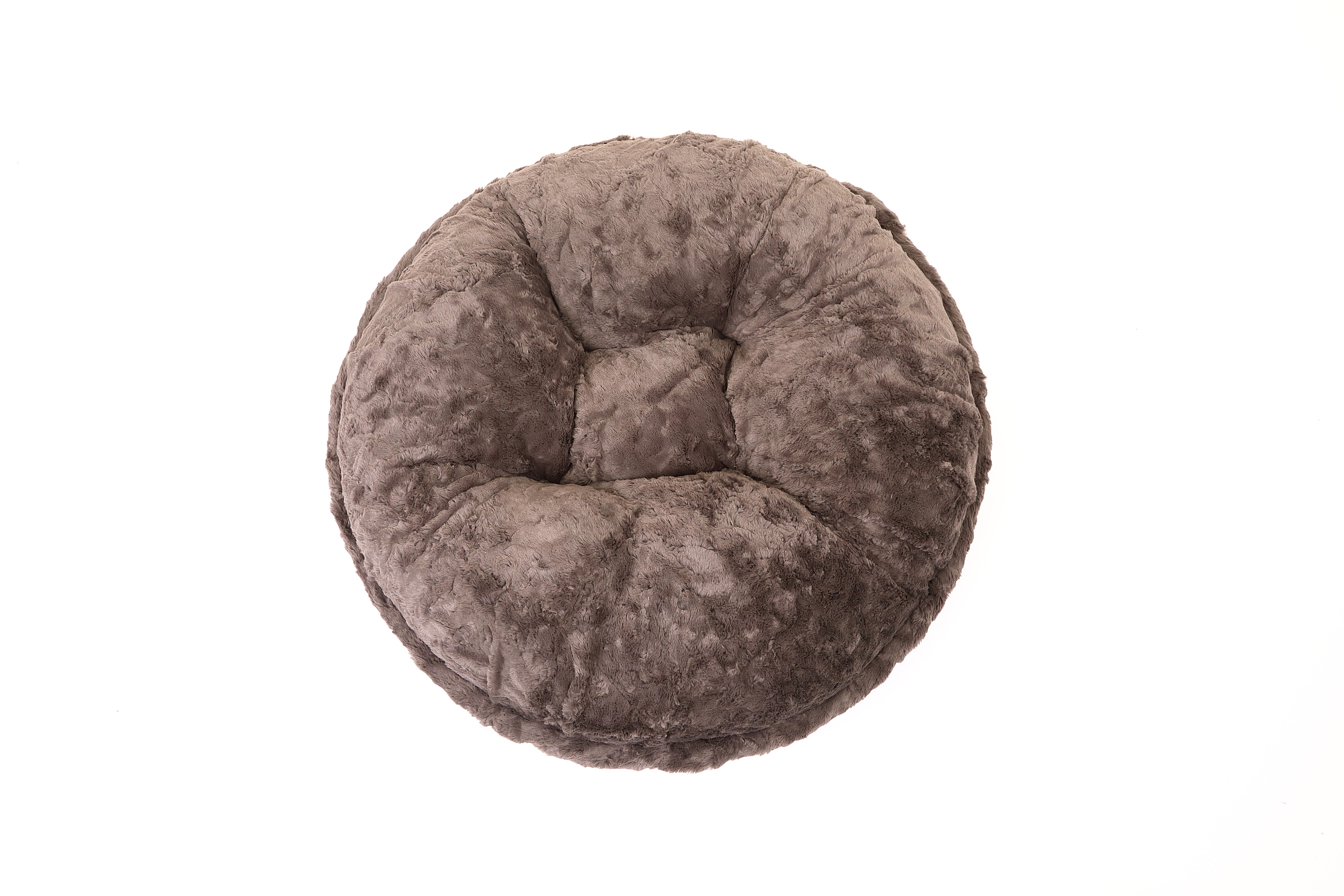 Grey Mink Bagel Bed