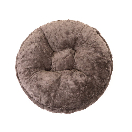 Grey Mink Bagel Bed