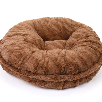 Capuccino Mink Bagel Bed