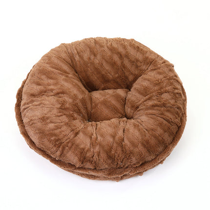 Capuccino Mink Bagel Bed