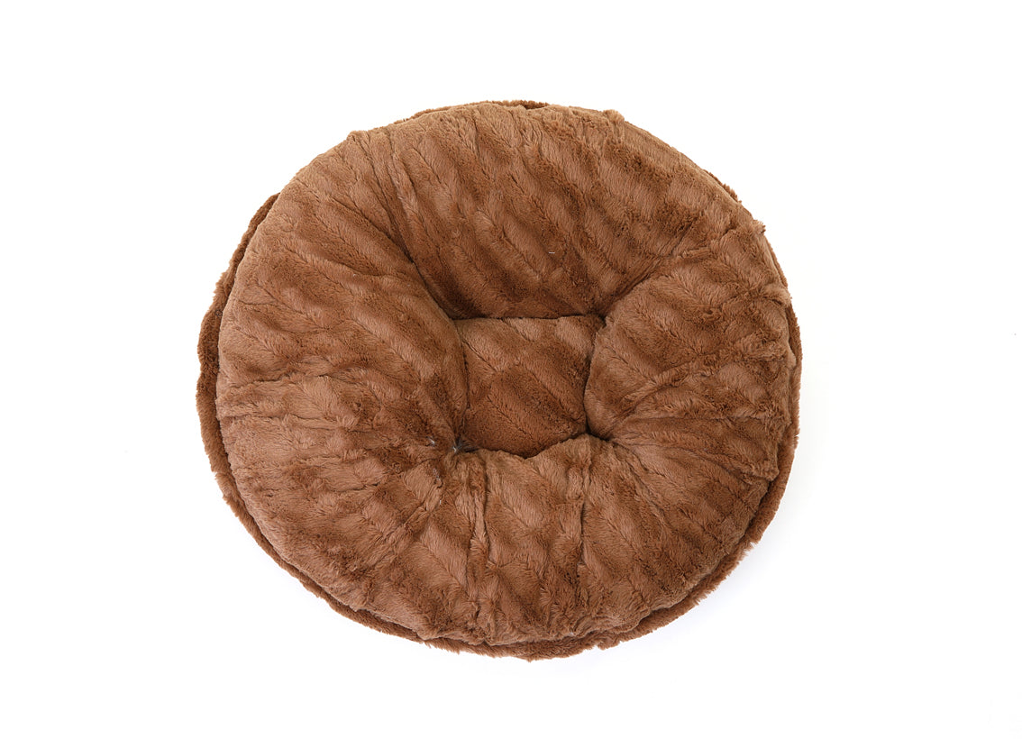 Capuccino Mink Bagel Bed